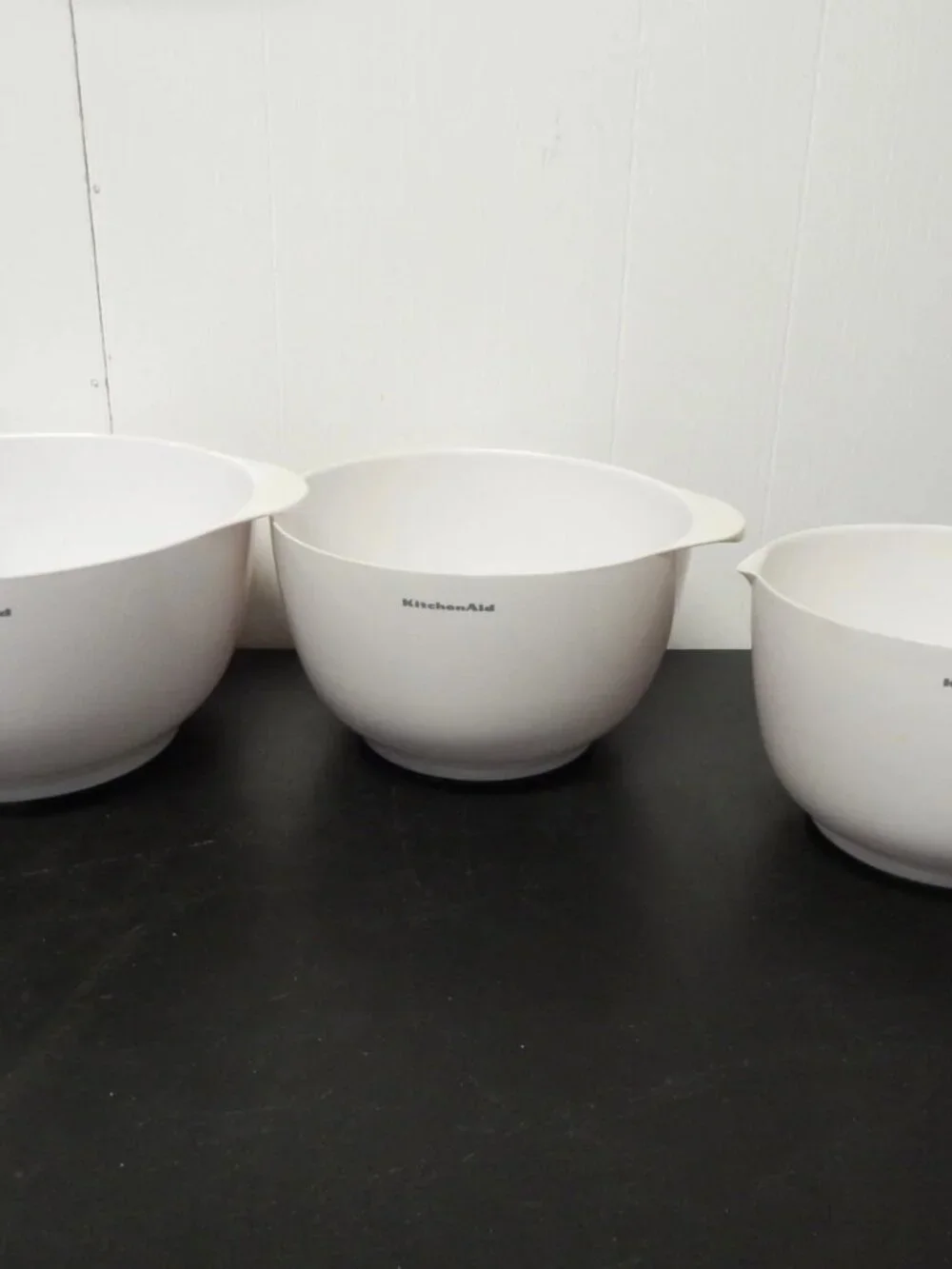 KitchenAid Three (3) Pc Mixing Bowl Set Kitchen Nesting Set 2.5 3.5 & 4.5